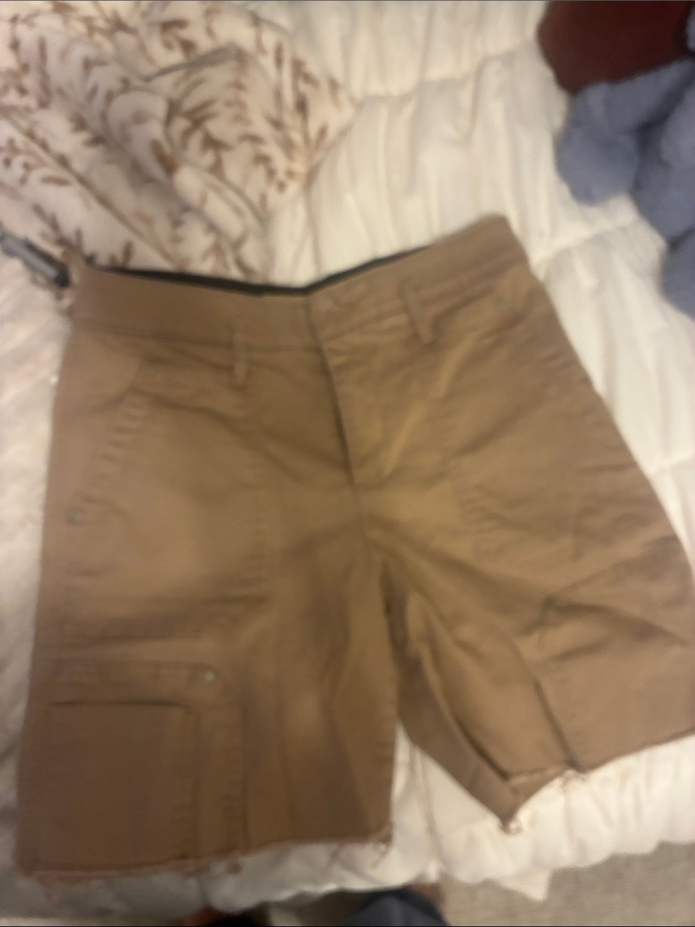 Democracy Tan Cargo Shorts with Side Pocket